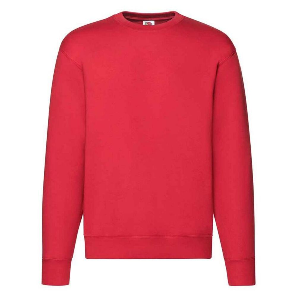 Fruit of the Loom Mens  Drop  Sweatshirt / Red